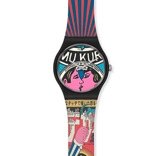Swatch X MoMA SUOZ335 ゴッホ『星月夜』モデル