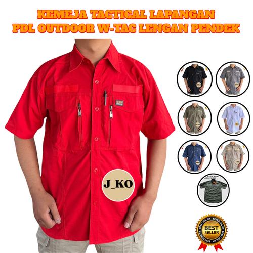 Jual BAJU KEMEJA LAPANGAN PDL TACTICAL OUTDOOR W-TAC LENGAN PENDEK