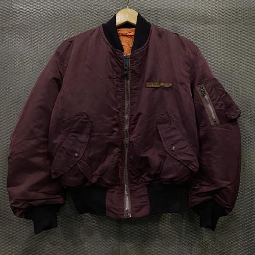 リバーシブルOK、背面ゴツ刺繍】AVIREX MA-1 スペースコマンド古着