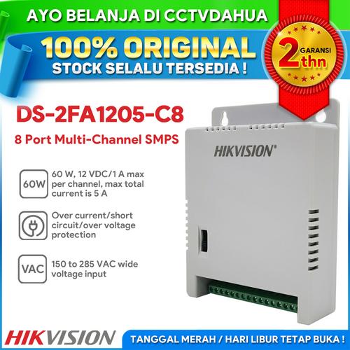 Promo HIKVISION DS2FA1205C8 HIKVISION POWER SUPPLY 8 PORT 60W 12VDC