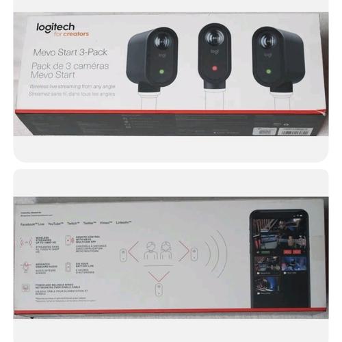 Jual Logitech Mevo Start 3- Pack Wireless Live Streaming Multi Camera ...