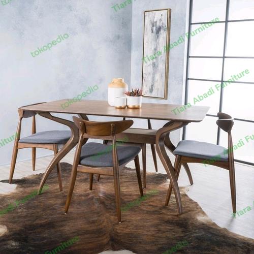 Jual kursi cafe retro kayu jati terbaru / set meja makan modern kayu ...