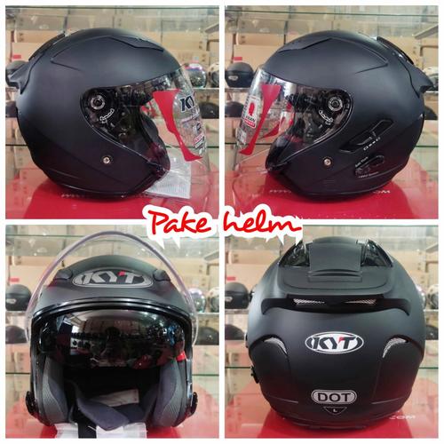 Jual HELM KYT GALAXY SLIDE SOLID UKURAN XL DAN XXL HALF FACE HALFFACE