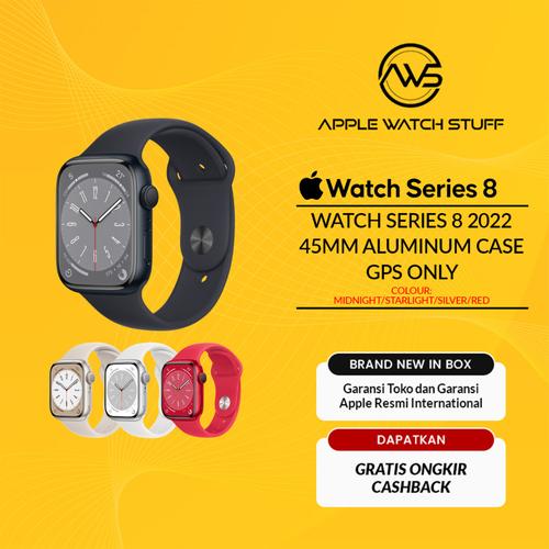 Jual Apple Watch Series 8 2022 Aluminum Case 45mm Midnight Starlight