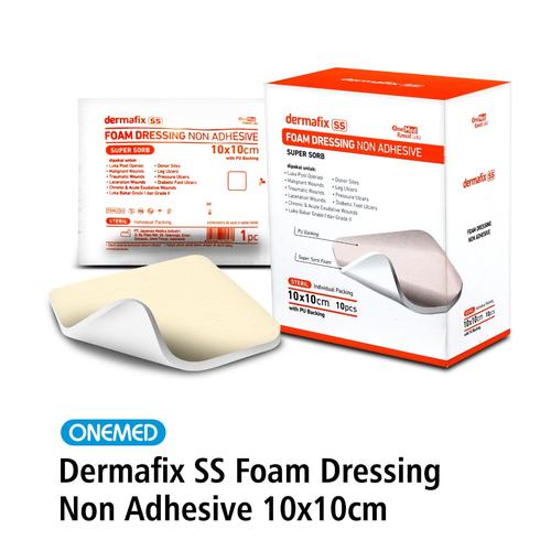 Jual Dermafix SS Foam Dressing 10 x 10cm OneMed Box Isi 10 Pcs Kota