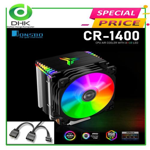 Jual JONSBO CR1400 ARGB CPU Fan Cooling / HSF Cooler RGB Jakarta