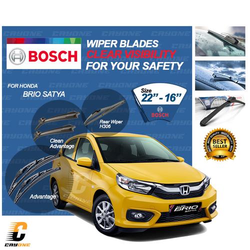 Jual BOSCH Wiper Blade HONDA Brio Satya H306 1 Set 22 16 inch BCA