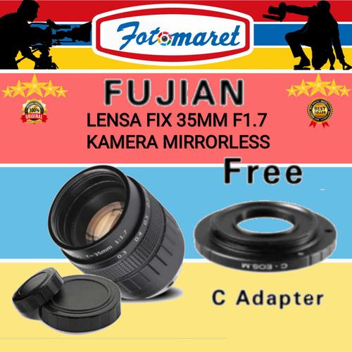 Jual LENSA FIX 35MM F1.7 KAMERA MIRRORLESS/LENSA FIX MIRRORLESS 35MM F1