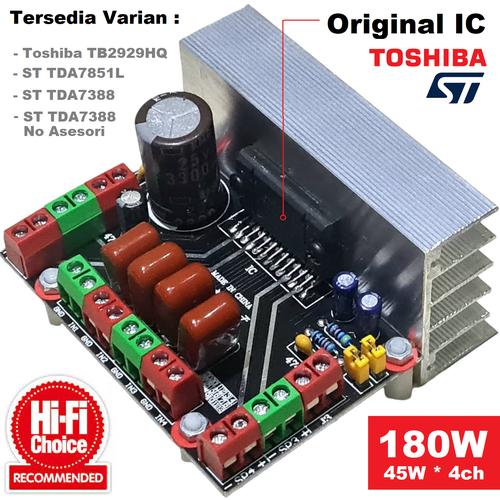 Jual HIFI SQ Car Amplifier 180W Original TDA7388 TDA7851 TB2929 Ampli
