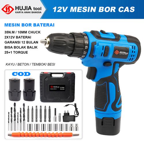 Jual HUJIA Cordless Drill 12V Mesin Bor 
