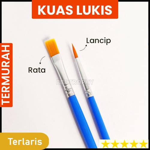 Jual Paket Kuas Lukis ujung Flat + Lancip - RATA + LANCIP - Kota Bogor ...