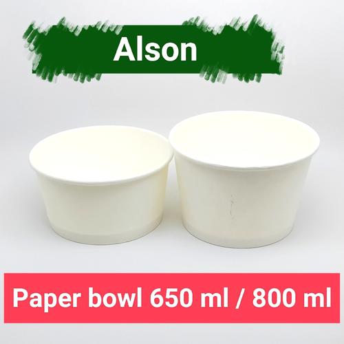Jual Paper Bowl / mangkok kertas / POLOS / Anti Bocor - 360 ml, Bowl ...