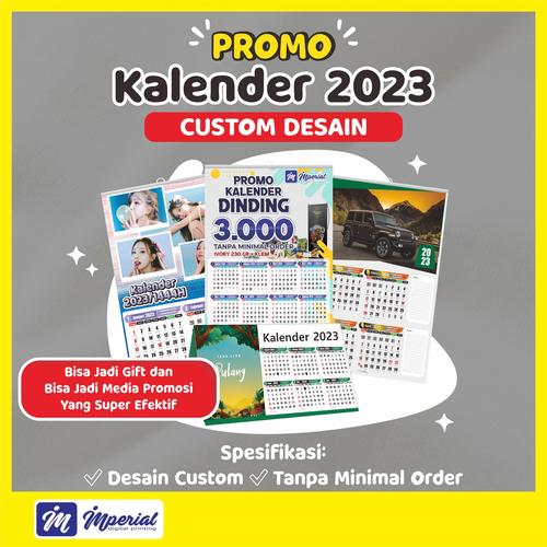 Jual Cetak Kalender Dinding 2023 Custom Desain / Kalender Lipat ...