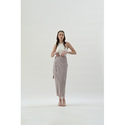 Jual MINA WRAP SKIRT Nude Brown Jakarta Selatan MYVB ATELIER