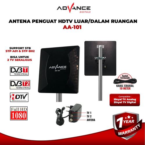 Jual Advance AA-101 Antena Indoor Outdoor Digital Analog - Non Bubble ...