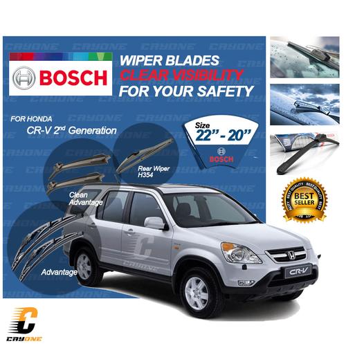 Jual BOSCH Wiper Blade HONDA CRV 2nd Gen 20022006 H354 1 Set 22 20