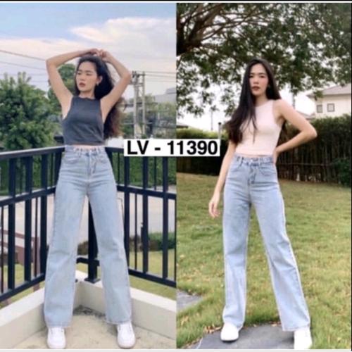 Jual Celana Kulot Jeans Wanita/Highwaist Kulot Jeans Wanita Loose/Kekinian  - Medium Blue, 31 - Jakarta Barat - Tok\u0026tok Official Store Ll | Tokopedia