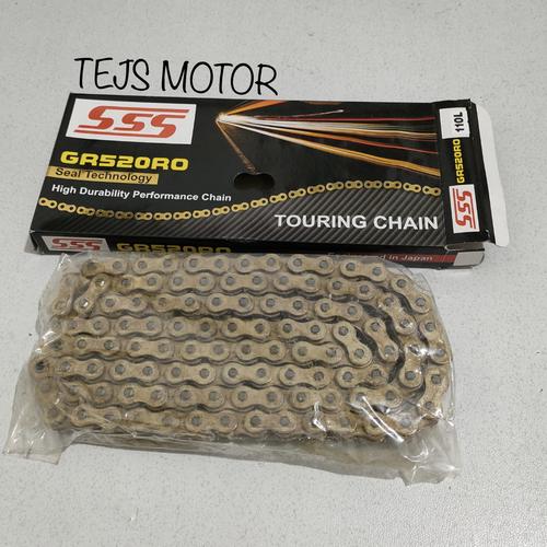 Jual Rantai SSS 520 O Ring Ninja 250 RR Mono / Ninja 250 Fi Karbu 110