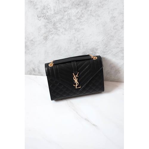 Jual Original YSL Saint Laurent Envelope Medium Black Caviar GHW