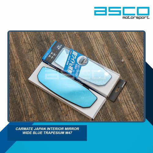 Promo Carmate Japan Interior Mirror Wide Blue Trapesium M47 Jakarta Timur ASCO Motorsport