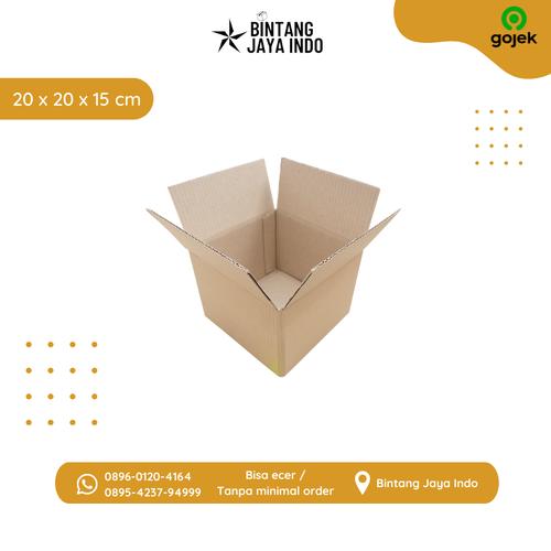 Jual KARDUS/BOX/KARTON/KOTAK/DUS PACKING 20X20X15 CM Kota Yogyakarta