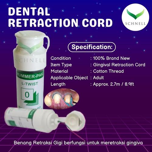 Jual Dental Retraction Cord/Benang Retraksi Gingival Kota Surabaya