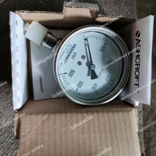 Manometro Di Prova Ashcroft 600PSI – Quadrante 4 Pollici (101.6mm), Attacco In Ottone - Foto 6