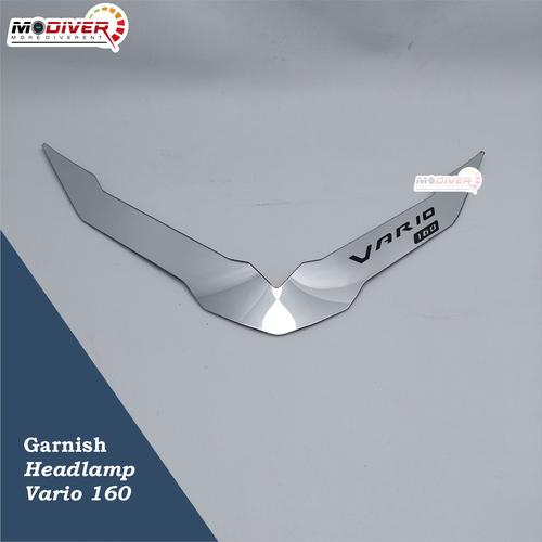 Promo Garnish Headlamp Headlight Lampu Depan VARIO 160 New Modiver Silver Kota Tangerang