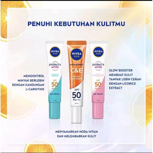 Jual NIVEA Sun Face Protection Serum/Sunscreen Spf 50+ Pa +++ Biru