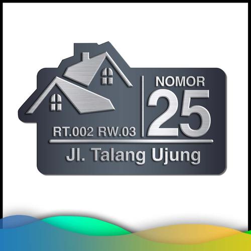 Jual Nomor Rumah Akrilik UV / Nomor Rumah Acrylic Modern Minimalis 03 ...