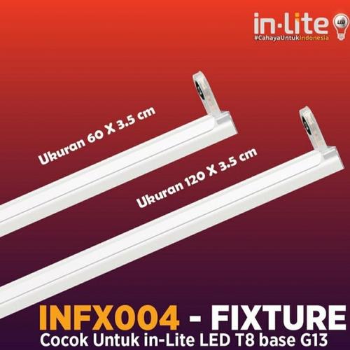 Jual KAP LAMPU RUMAH LAMPU KAP TL T8 INLITE 120CM Lamp Holder In Lite ...