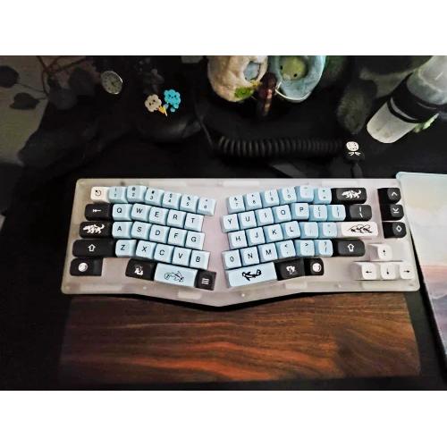 Jual Keycaps Keycap XDA PROFILE GMK MIZU BLUE PBT Dyesub dye sub 7u