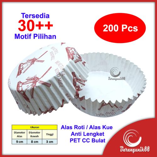 Jual [200 pcs] Kertas Alas Roti Kue Anti Lengket PET CC Bulat Roti ...