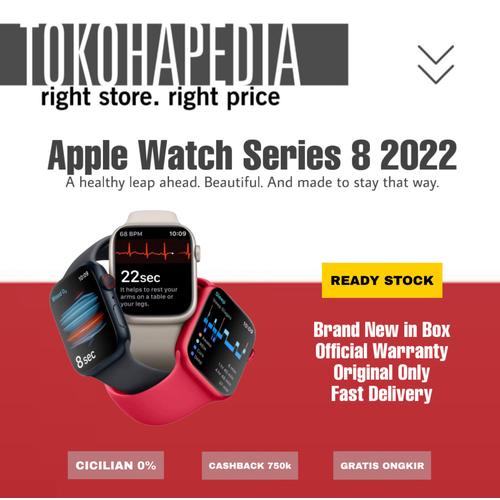Promo RESMI Apple Watch Series 8 45MM 41MM Nike Midnight, Starlight