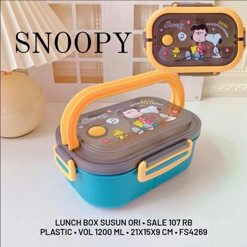 Jual Snoopy Lunch Box Ori - Kab. Bandung - momimomideco | Tokopedia