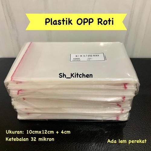 Opp Roti Polos Jual Plastik OPP Roti ukuran 10x12 isi 1000 lembar dengan lem perekat ...