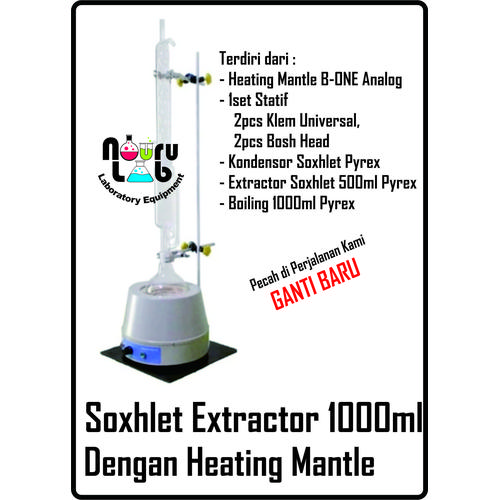Mantle Extractor Example Jual Soxhlet Extractor 1000ml Dengan Heating Mantle - Kab. Bandung ...
