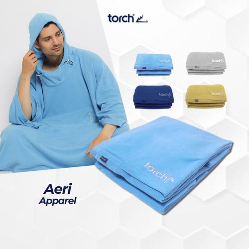 Gambar Torch Selimut Jaket Ponco - Blanket Poncho Aeri - Steel Grey dari TORCH Kota Depok Tokopedia