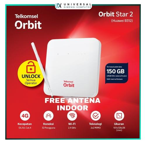 Jual Modem Wifi Home Router 4G Telkomsel Orbit Star 2 Huawei B312 ...