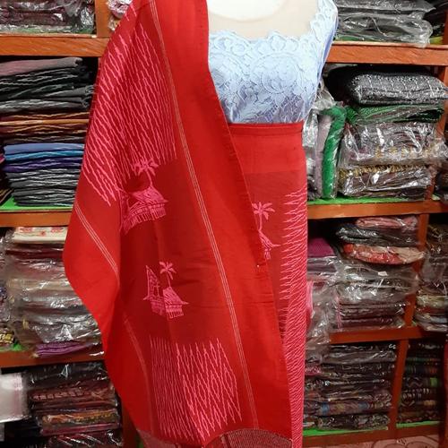 Jual KAIN LILIT SONGKET BATAK SIBOLANG RASTA MERAH SARUNG SELENDANG ...