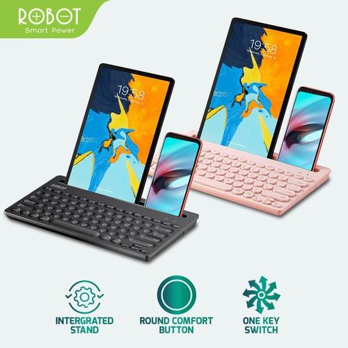Gambar Keyboard ROBOT KB10 KB 10 Multi-Device Bluetooth & Wireless 3 Device dari PojokITcom Pusat IT Comp Kota Surabaya Tokopedia
