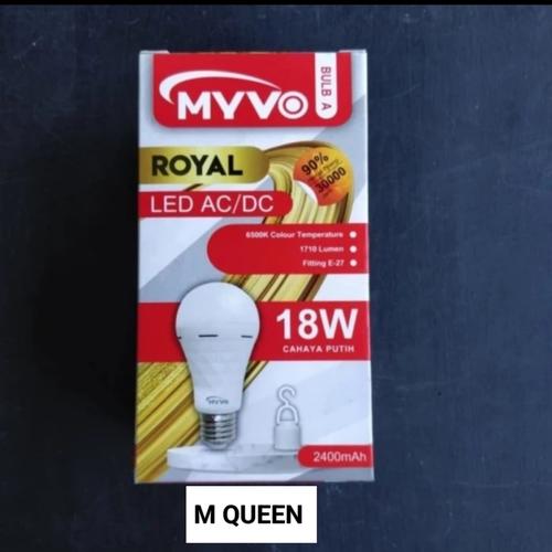 Jual LAMPU EMERGENCY LED BULB MYVO ROYAL 18 WATT LAMPU DARURAT SUPER ...