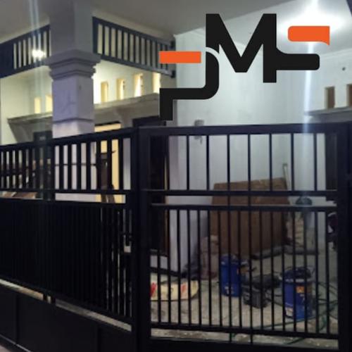 Jual pintu pagar besi minimalis hollow galvanis 4x6 anti karat - Kota