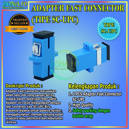 Jual Adapter SC UPC Fiber Optical Sensors / Penyambung FTTH /SC UPC ...