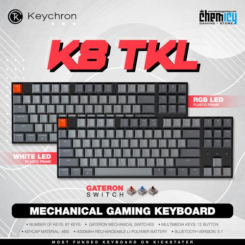 Jual Keychron K8 TKL Plastic Frame Hotswap Mechanical Gaming Keyboard ...