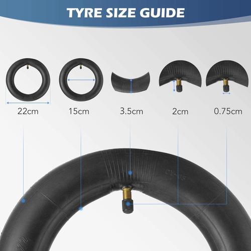8.5x2 Inch Inner Tube For Scooters - Straight Valve, 50-156 Size, Replacement Tube For 8.5" Scooter Tires
