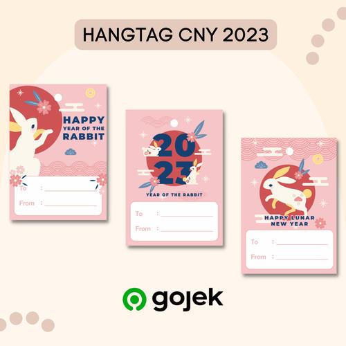 Jual Hang Tag - Imlek 2023 Years Of Rabbit Label Ucapan Isi 20 Pcs ...