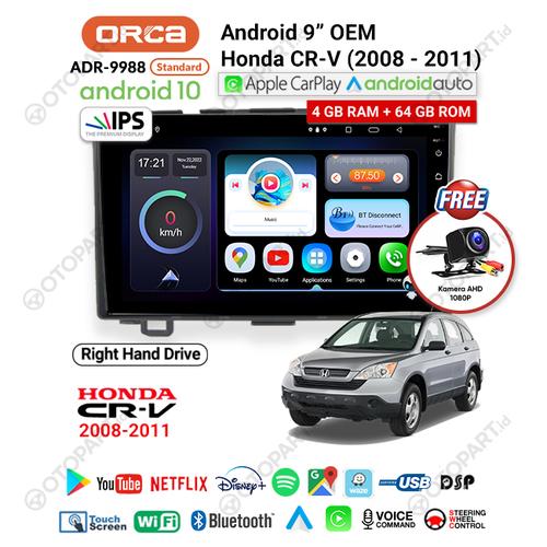 Jual Head Unit TV Android 9″ inch OEM Honda CRV/CRV 20082011 ORCA