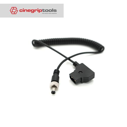 Eonvic V-Mount Zu DC 5,5x2,1 Mm Kabel – D-Tap Auf Barrel, 1 M Spiralkabel Für Atomos Shogun Monitor
