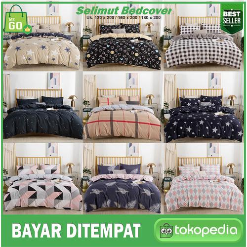Jual Selimut Bedcover Katun Ukuran 160 x 200 Bed Cover Single Bahan Lembut KTB1000 Jakarta